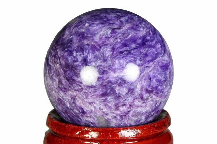 Polished Purple Charoite Sphere - Siberia #355779